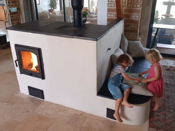 Réalisation de poêle de masse 4